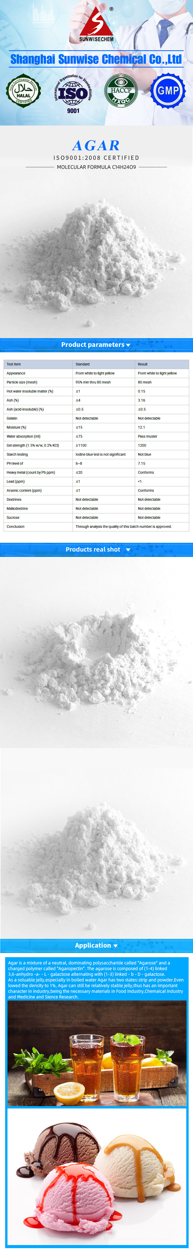 Agar de alta calidad 9002-18-0 con precio razonable y entrega rápida